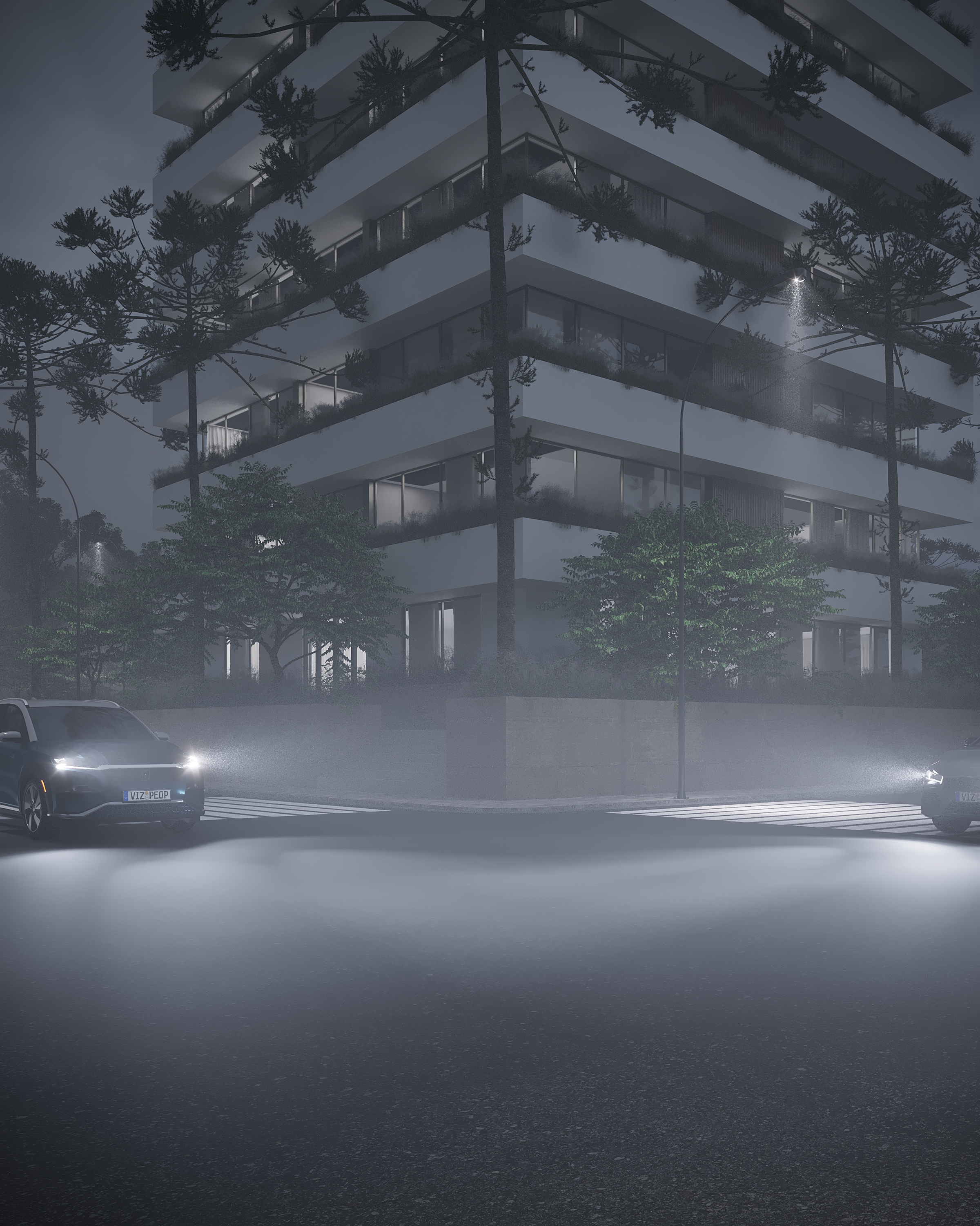 Edificio A10 - Noche